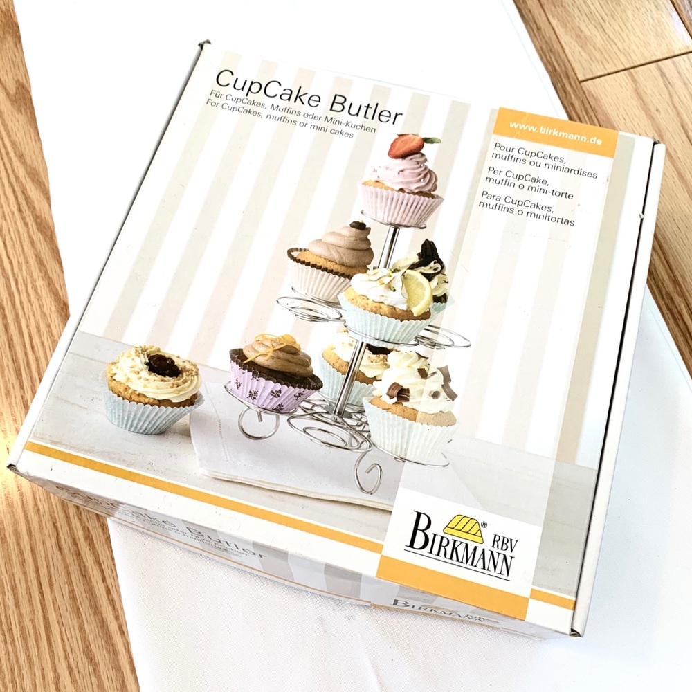 NWT Birkmann cupcake butler tiered tray